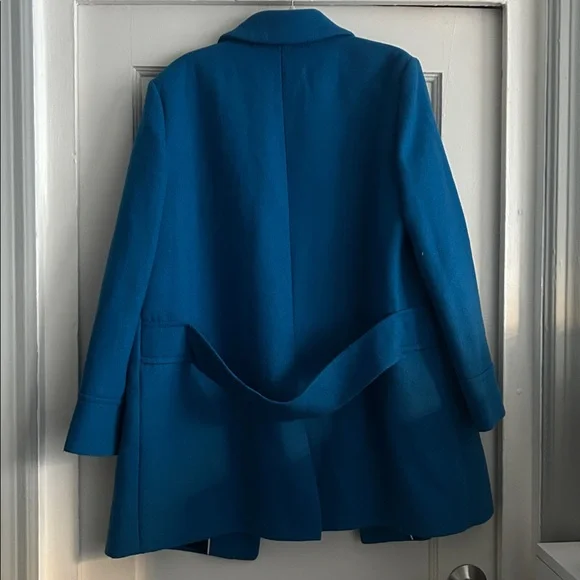 Vibrant Blue Coat for Women - Picture 3 of 3
